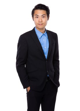 Asya yakışıklı iş adamı takım elbise