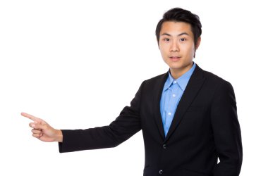 Asya yakışıklı iş adamı takım elbise