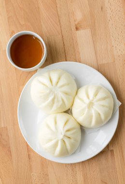 Çin çay ve buğulanmış buns