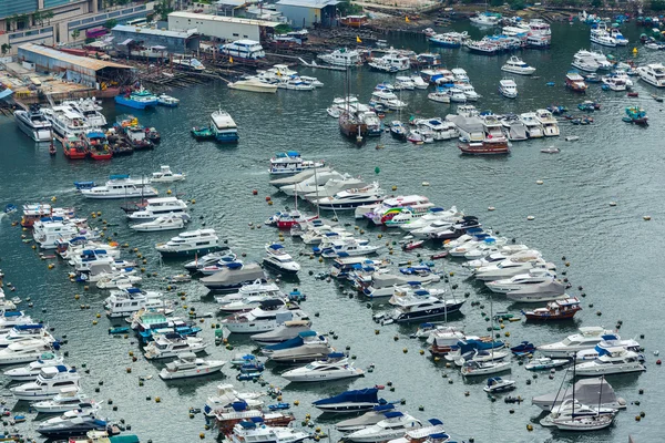 Geschützter Hafen in Hongkong — Stockfoto