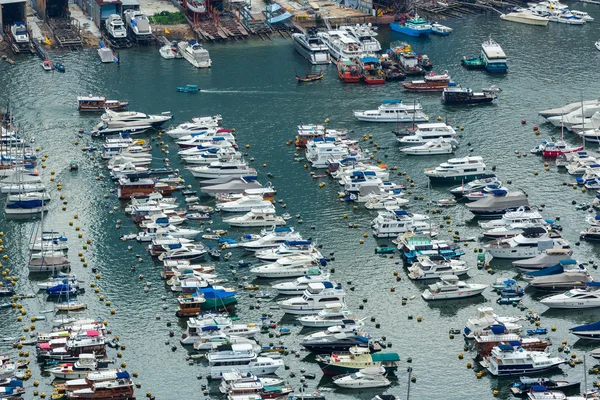 Chráněnému kotvišti v Hong Kongu — Stock fotografie