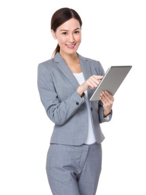 Takım elbise içinde Asya iş kadını