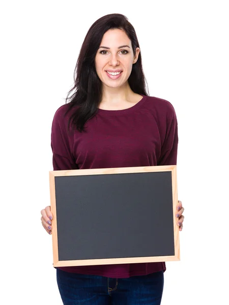 Caucasian young woman in red t shirt — Stock Photo, Image