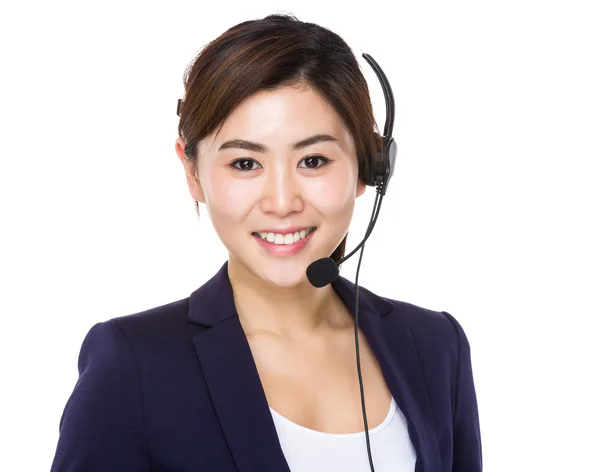亚洲女性客户服务顾问 — 图库照片