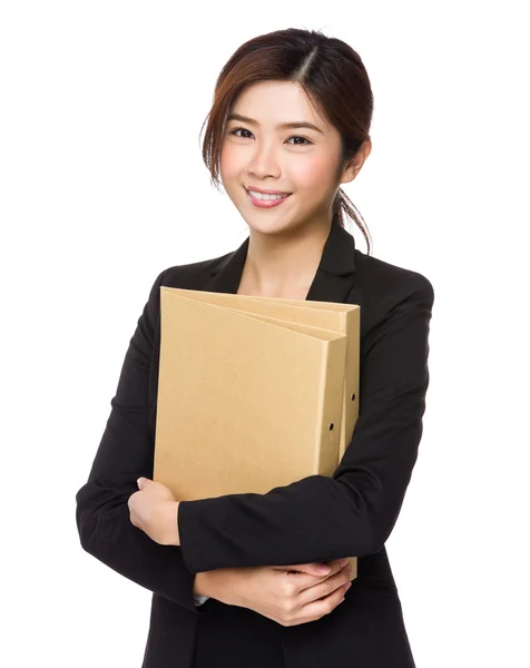 Asiática joven mujer de negocios en traje de negocios — Foto de Stock