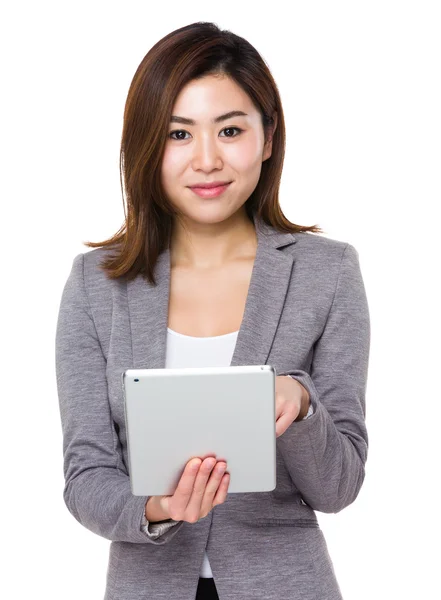 Asian young businesswoman in business suit — Stock Photo, Image