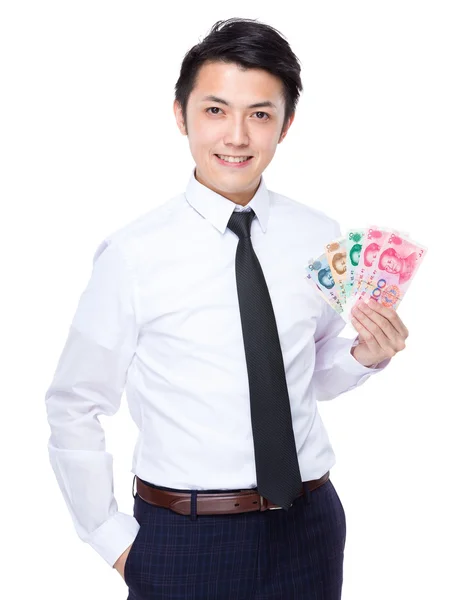 白いシャツでアジアのハンサムな実業家 — ストック写真
