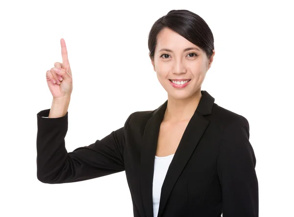 Asian businesswoman in black suit — Stock Photo, Image