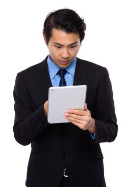 Asya yakışıklı iş adamı takım elbise