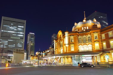 Tokyo cityscape Marunouchi bölgesinde