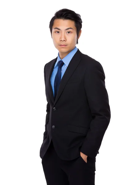 Asiatico bello uomo d'affari in affari vestito — Foto Stock