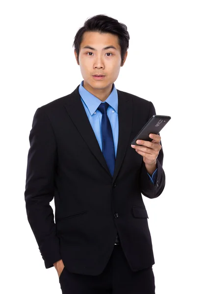 Aziatische knappe zakenman in pak — Stockfoto