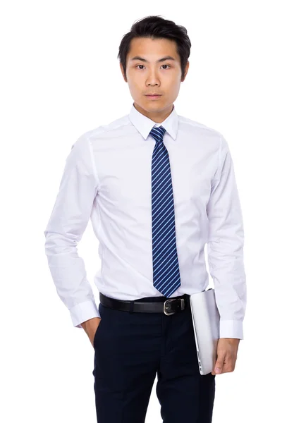 Asiatique beau homme d'affaires en chemise blanche — Photo