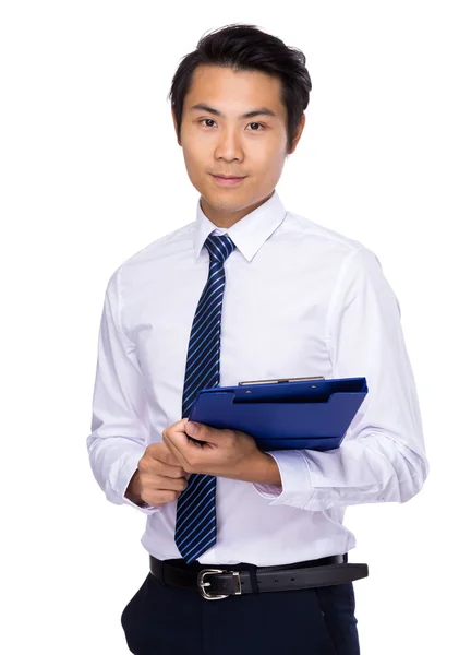 Asian handsome businessman in white shirt — Stock Photo, Image