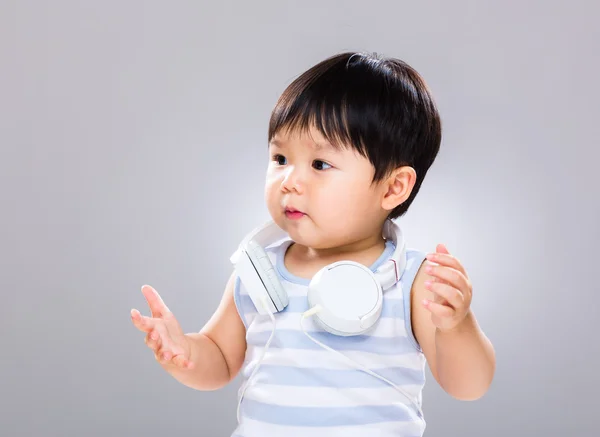Asiático lindo pequeño bebé chico — Foto de Stock