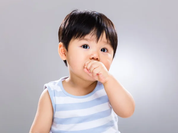 Asijské roztomilý malý chlapeček — Stock fotografie