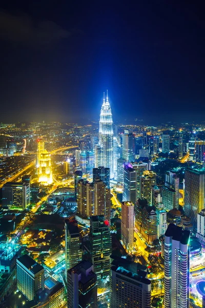 Kuala Lumpur di notte — Foto Stock