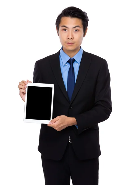 Asian handsome businessman in business suit — Stock Photo, Image