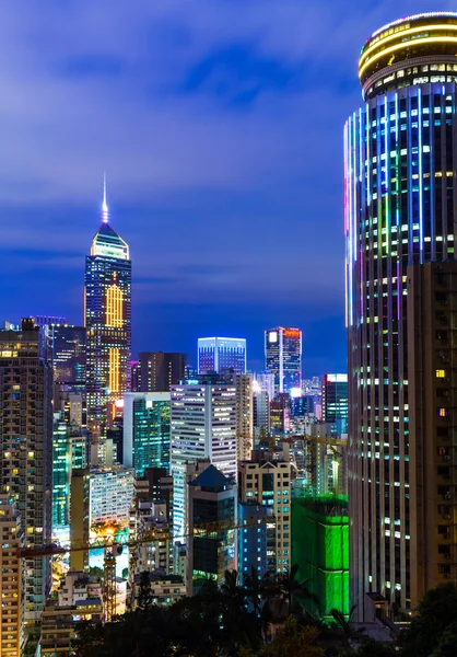 Hong kong cidade à noite — Fotografia de Stock