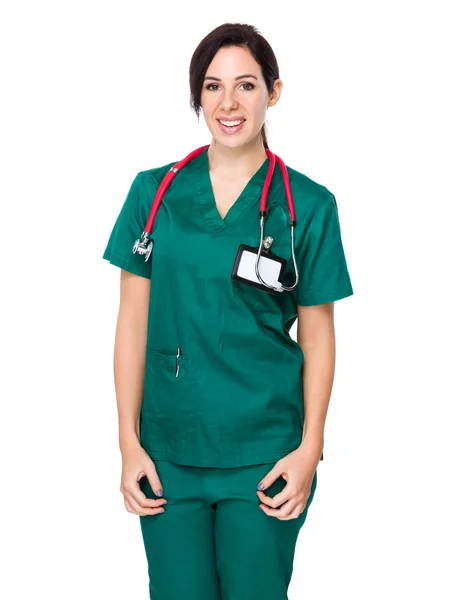 Female doctor with stethoscope — Stock Photo, Image