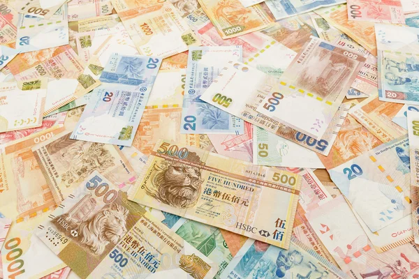 Hong Kong currency banknotes — Stock Photo, Image