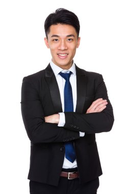 Asya yakışıklı iş adamı takım elbise