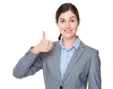 Beyaz esmer iş kadını iş kıyafeti