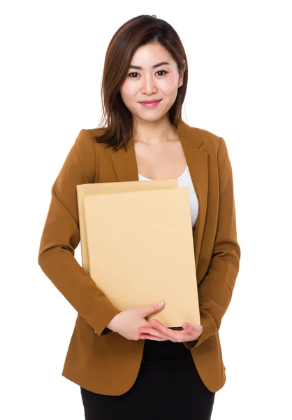 Asiática joven mujer de negocios en traje de negocios — Foto de Stock