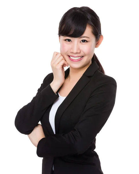 Asiática joven mujer de negocios en traje de negocios — Foto de Stock