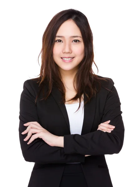 Asiatische junge Geschäftsfrau in Business-Anzug — Stockfoto