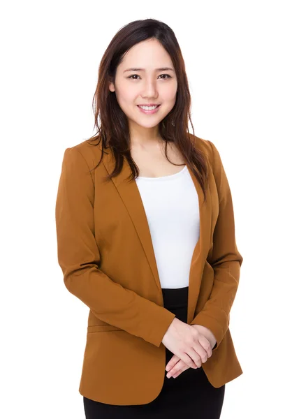 Asiatische junge Geschäftsfrau in Business-Anzug — Stockfoto