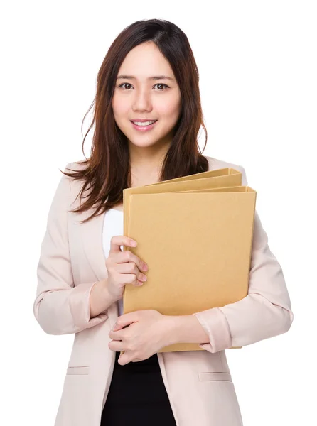 Asiática joven mujer de negocios en traje de negocios — Foto de Stock