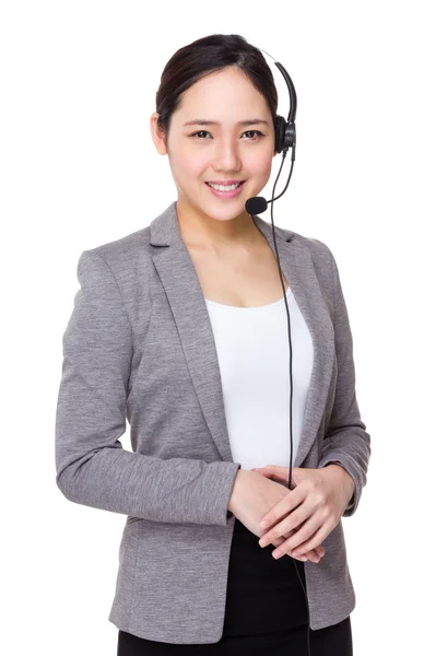 Asiatischer Kundendienstmitarbeiter — Stockfoto