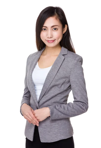 Asian young businesswoman in business suit — Stock Photo, Image