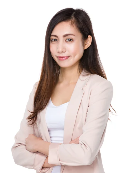 Asian young businesswoman in business suit — Stock Photo, Image