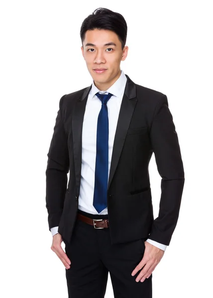 Asian handsome businessman in business suit — Stock Photo, Image