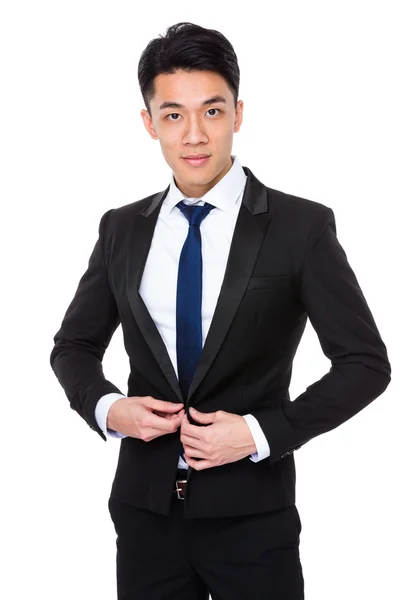 Asian handsome businessman in business suit — Stock Photo, Image