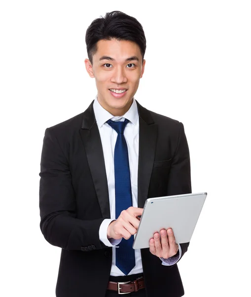 Asian handsome businessman in business suit — Stock Photo, Image