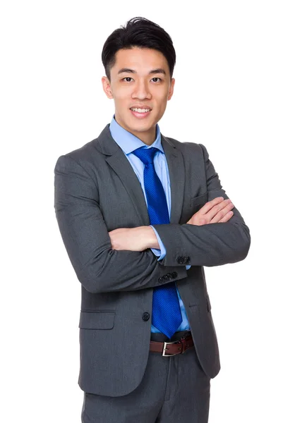 Asian handsome businessman in business suit — Stock Photo, Image