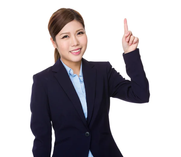 Asiática joven mujer de negocios en traje de negocios — Foto de Stock