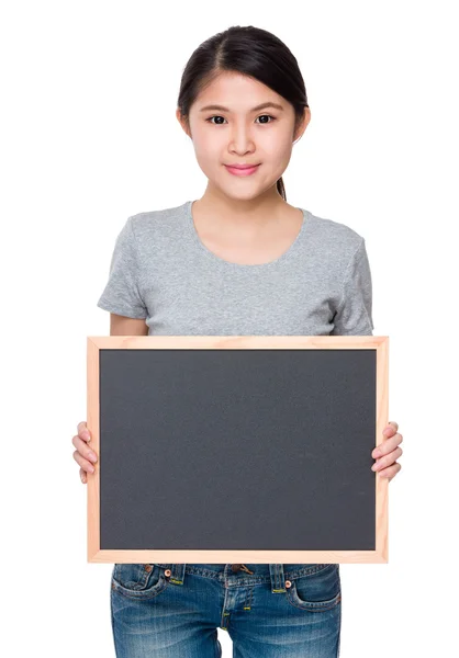 Young asian girl in grey t-shirt — Stock Photo, Image