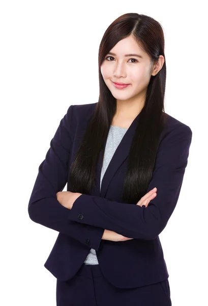 Asian young businesswoman in business suit — Stock Photo, Image