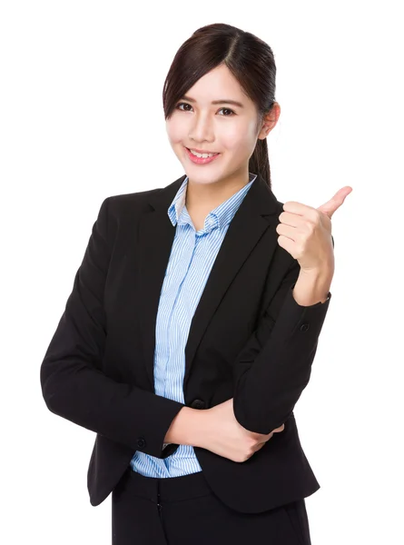 Asiatico giovane donna d'affari in abito da lavoro — Foto Stock