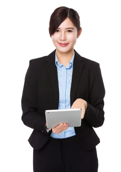 Asian young businesswoman in business suit — Stock Photo, Image