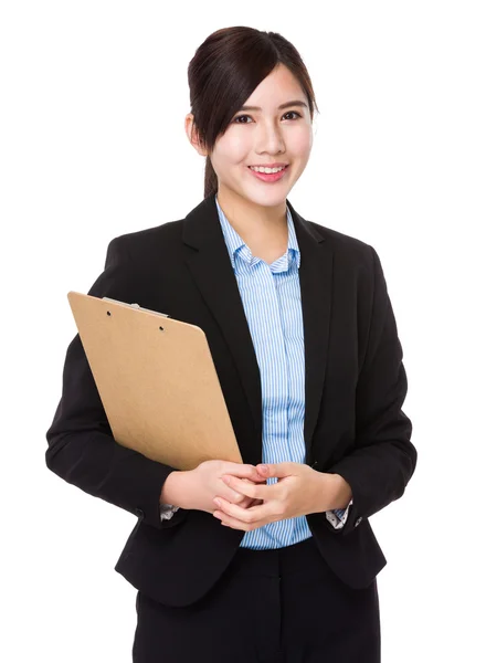 Asian young businesswoman in business suit — Stock Photo, Image