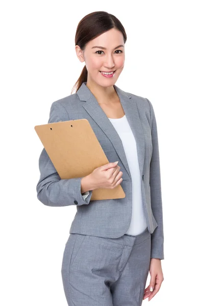 Joven asiática mujer de negocios traje — Foto de Stock