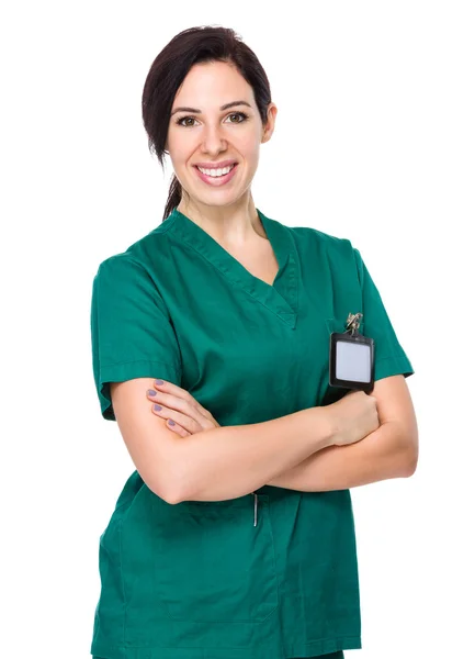 Medico femminile caucasico — Foto Stock