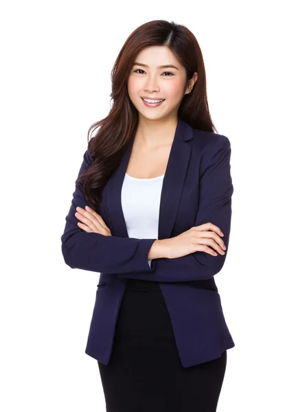 Asiatische selbstbewusste Geschäftsfrau im Business-Anzug — Stockfoto