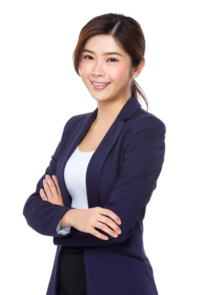 Asian young businesswoman in business suit — Stock Photo, Image