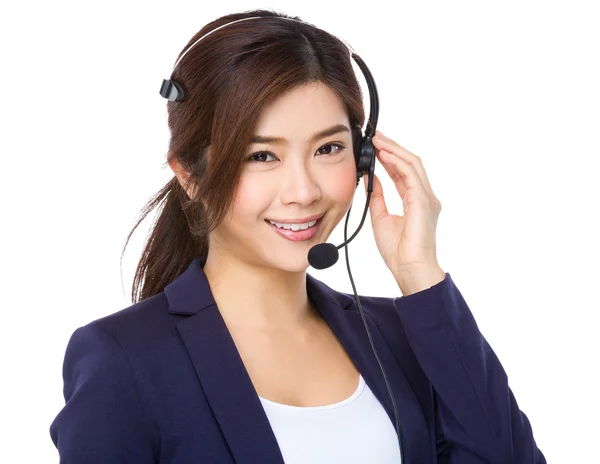 亚洲女性客户服务代表 — 图库照片